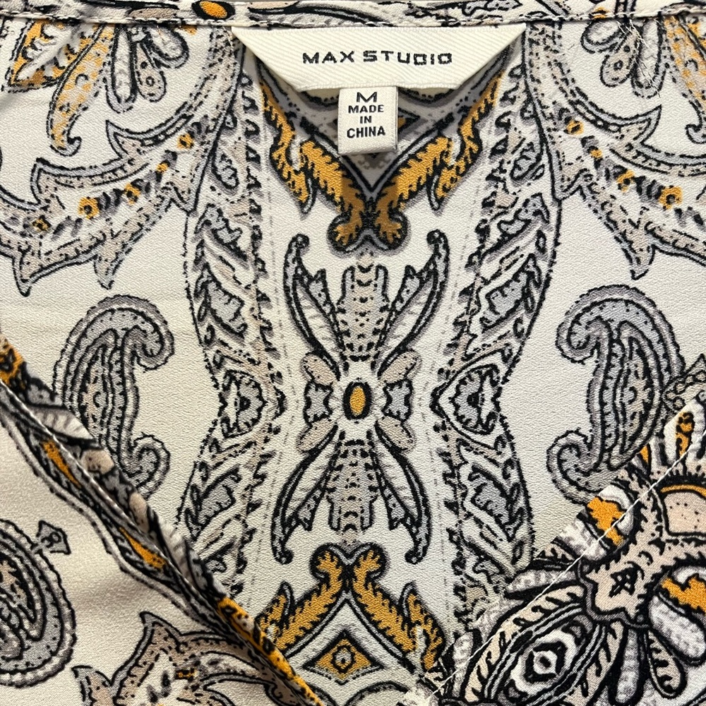 Max Studio wrap blouse.